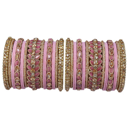 Indian Bridal Wedding Bangles Set – Kundan & Beads Work