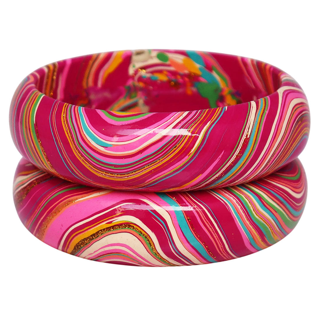 Stylish Wave Pattern Lac Kada Bangles for Wedding & Party Wear