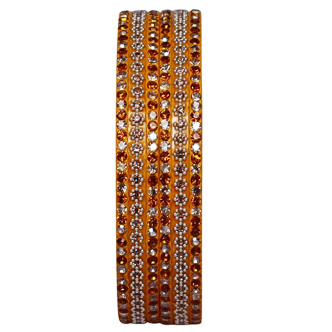 Jaipuri Lac Bangles Artificial Stones Kada Set for Women