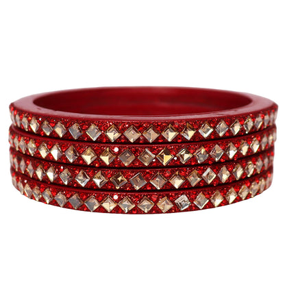 Handmade Lac Bangles For Women With Latest Kundan Design
