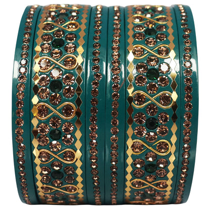 Festival Special Fancy Lac Bangles Set With Latest Stone Design