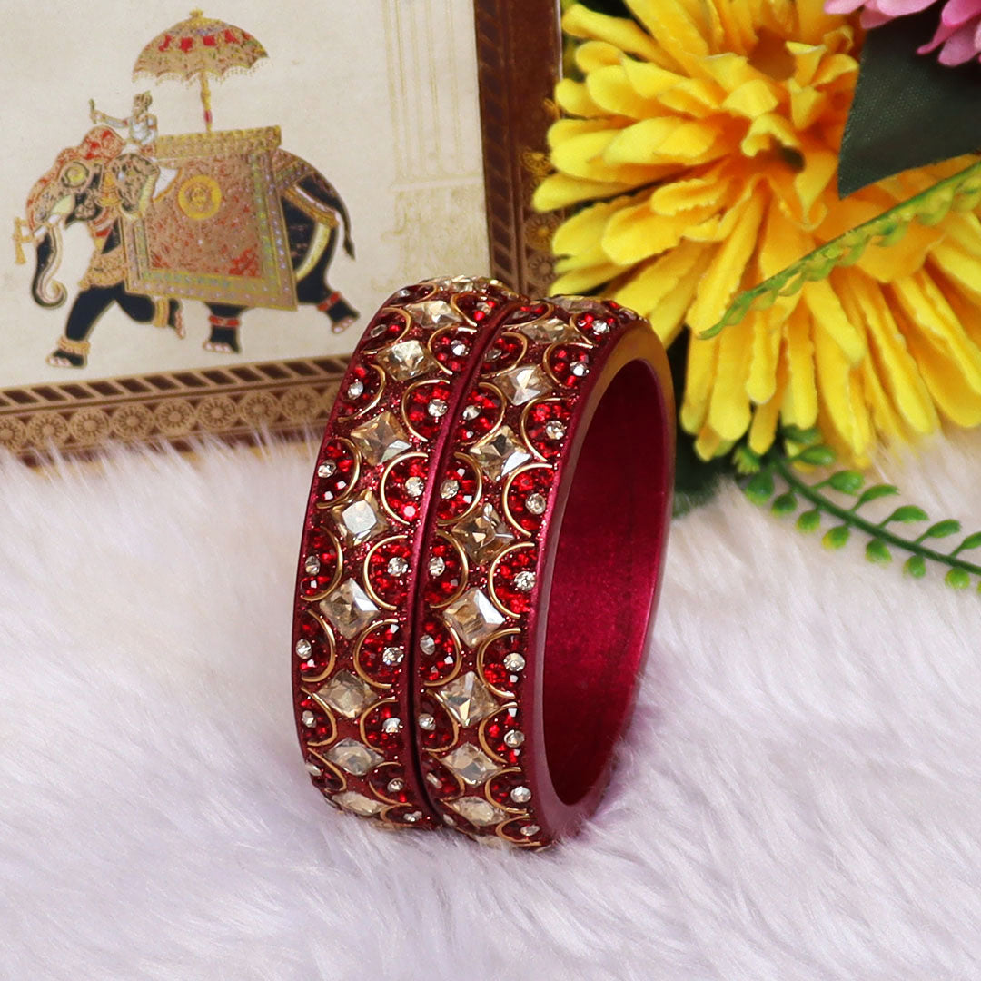 Jaipuri Fancy Lac Kada Bangles For Women With Latest Kundan Design