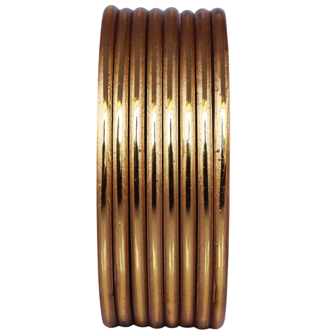 Rajasthani Handmade Lac Bangles with Golden Paat Work by TAJ BRIDAL STORE