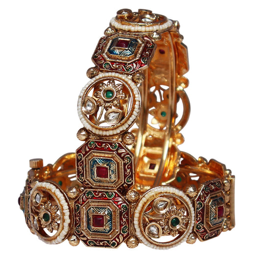 Premium Gold Plated Bracelet for Women's in Traditional Design