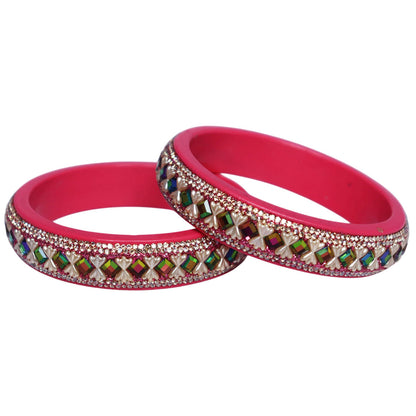 Traditional Jaipur Handmade Lac Bangles Set for Brides, Women and Girls