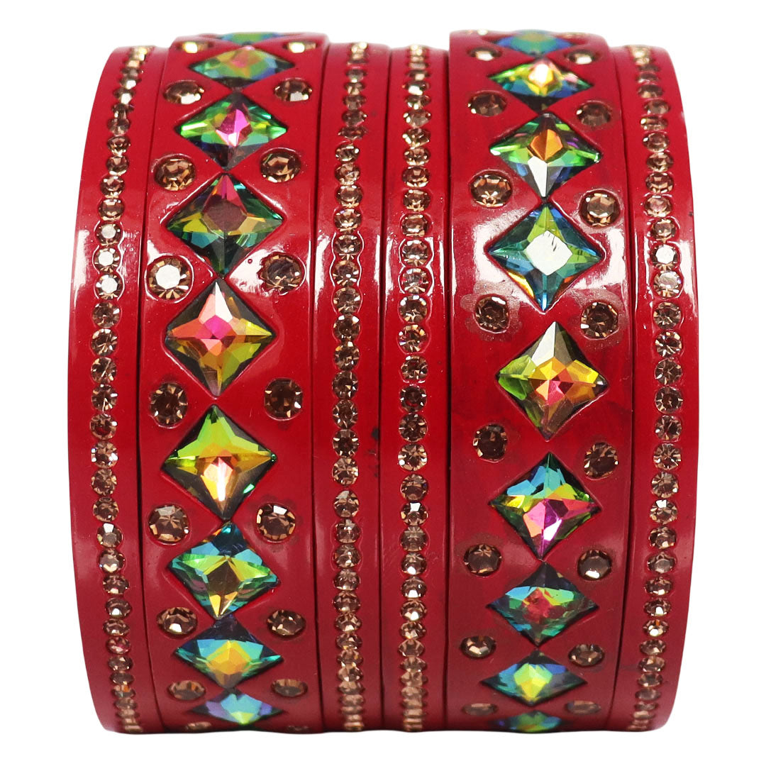 Rakhi Special Traditional Lac Bangles Set With Latest Kundan Design
