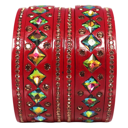 Rakhi Special Traditional Lac Bangles Set With Latest Kundan Design