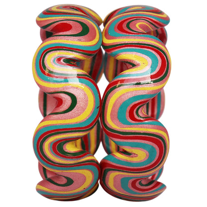 Trendy Wave Pattern Lac Kada for Wedding & Festive Wear