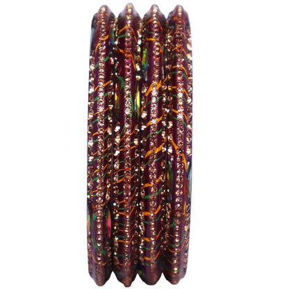 Lehariya Lac Bangles for Women | Traditional Rajasthani Rhinestone Bangles | Glossy Festival & Wedding Bangles By TAJ BRIDAL STORE