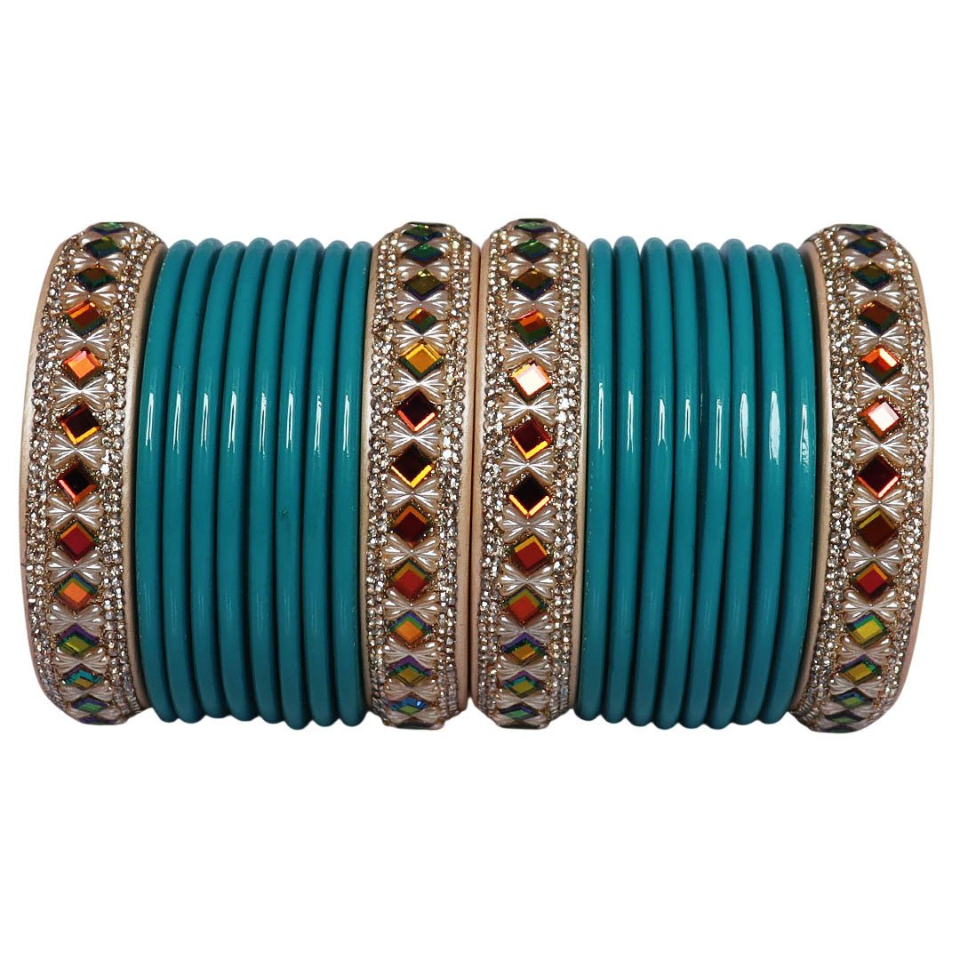 Premium Handmade Pure Lac Bangles Set for Women with Traditional Rajasthani Design By TAJ BRIDAL STORE