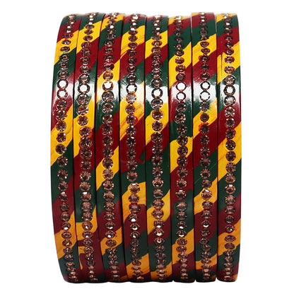 Rajasthani Lahariya Lac Bangles Set Rakhi Gifts for Nanad