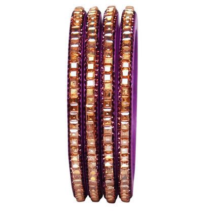 Handcrafted Lac Bangles – Rajasthani Kundan Design for Weddings