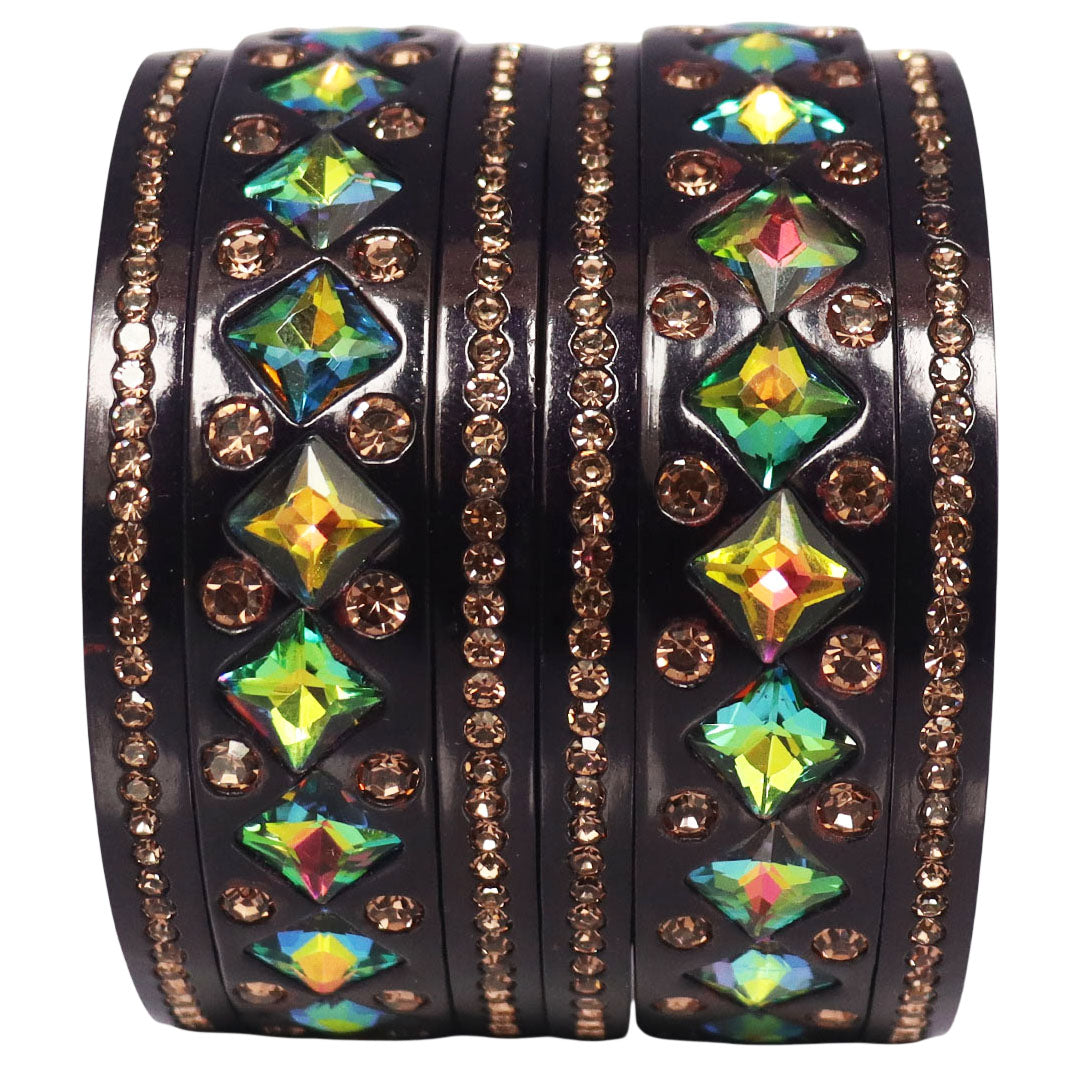 Rakhi Special Traditional Lac Bangles Set With Latest Kundan Design