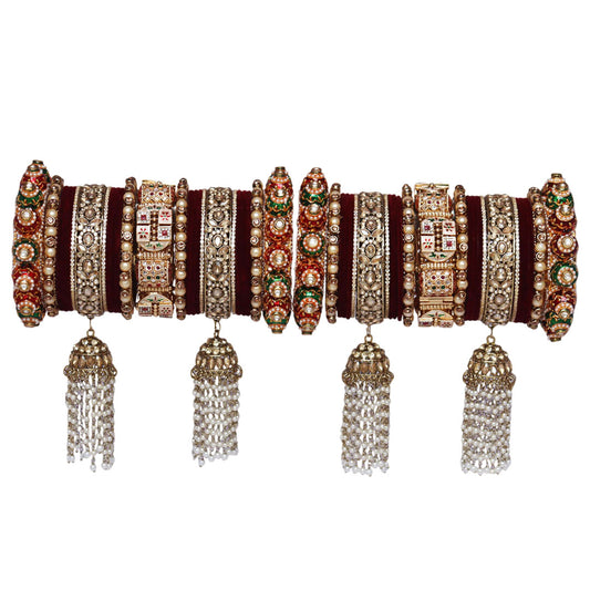Dulhan Special Bridal Bangles with Latest Jhumka Latkan Design