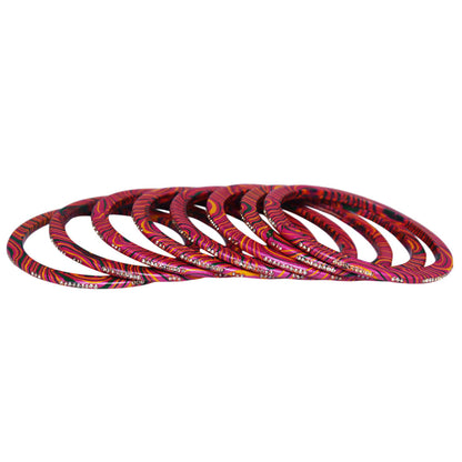 Authentic Handmade Jaipuri Leheriya Lac Bangles with Premium Rhinestone Detailing