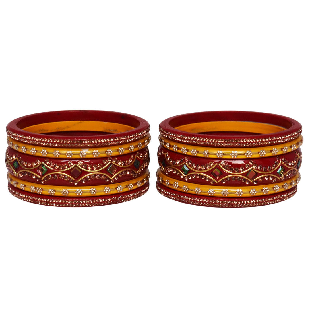 Handcrafted Lac Short Bangles for Marriage & Festival Functions
