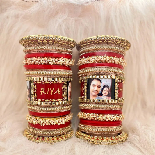 Beautiful Bridal Name and Photo Wedding Chura