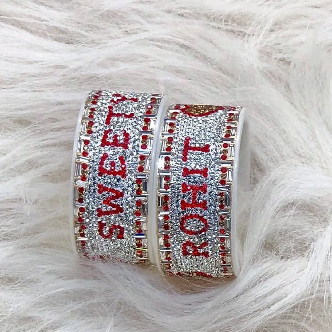 Name Bangle Pair in Best Design (Pack of 2) Taj Bridal Store