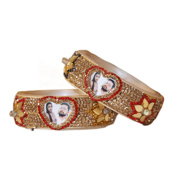 Signature Illuminated Portrait Bangles (Set of 2)