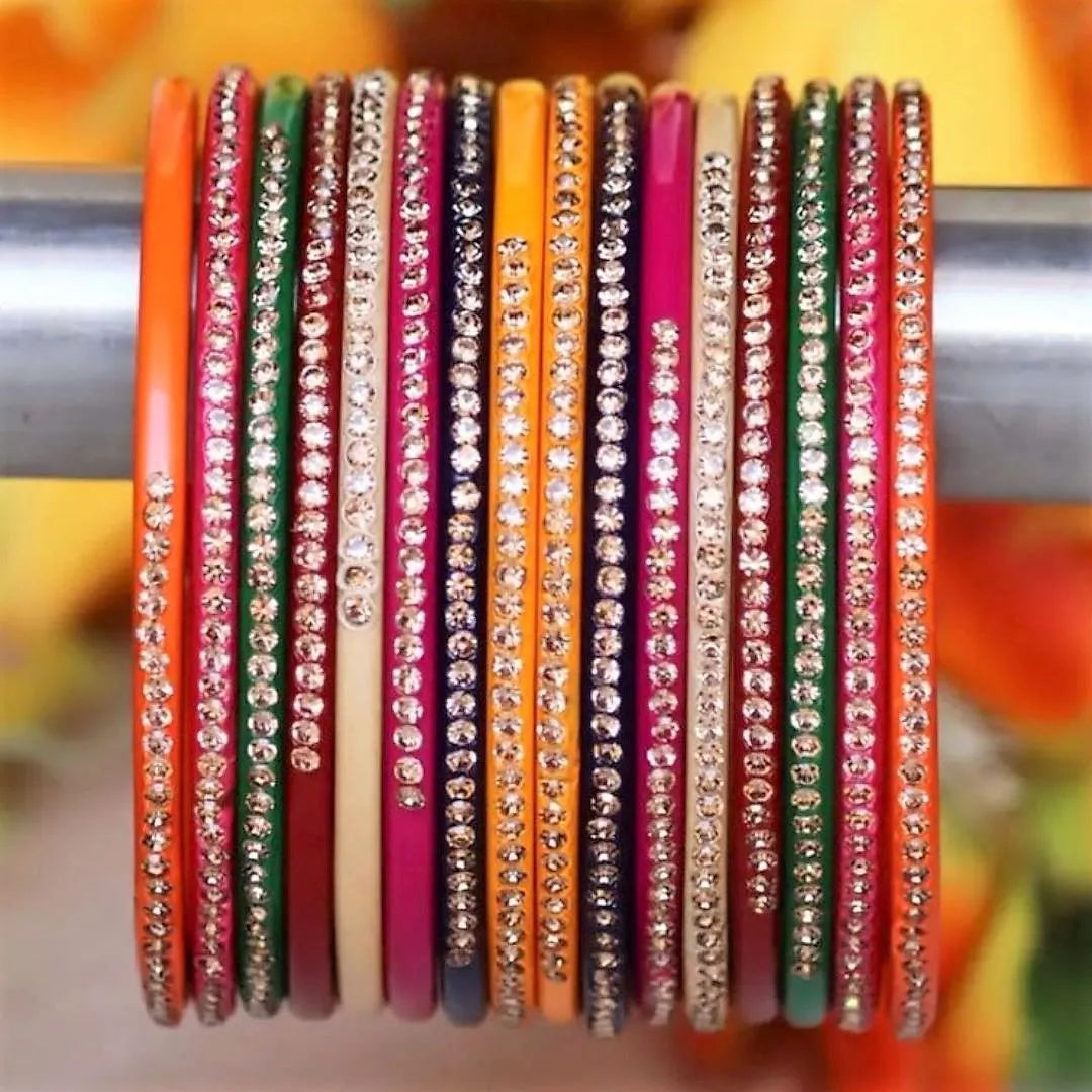 Beautiful Multicolor Lakh Bangle Set