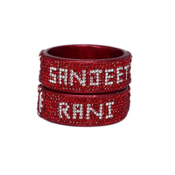 Lakh Name and Photo Kada with Beautiful Heart (Pack of 2)