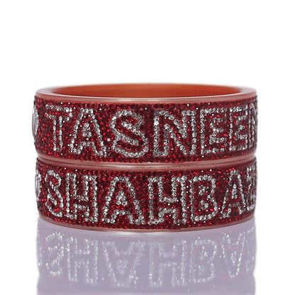 Best Customized Name Bangle Pair (Pack of 2)