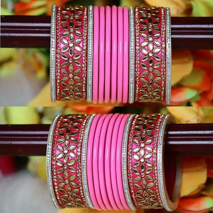 Best Lac Kundan Punjabi Chuda For Wedding (Pack Of 24)