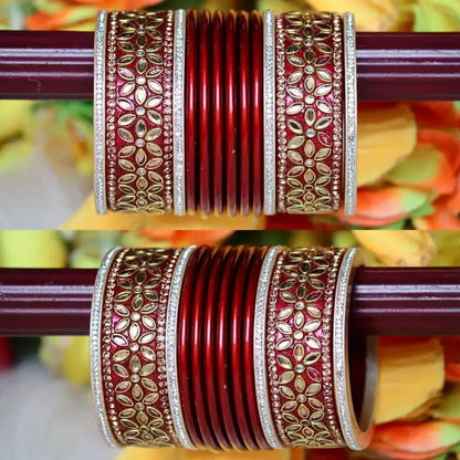 Best Lac Kundan Punjabi Chuda For Wedding (Pack Of 24)