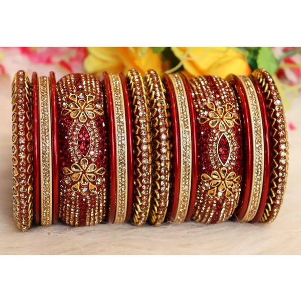 Rajasthani Lac Chuda in Beautiful Kundan Work