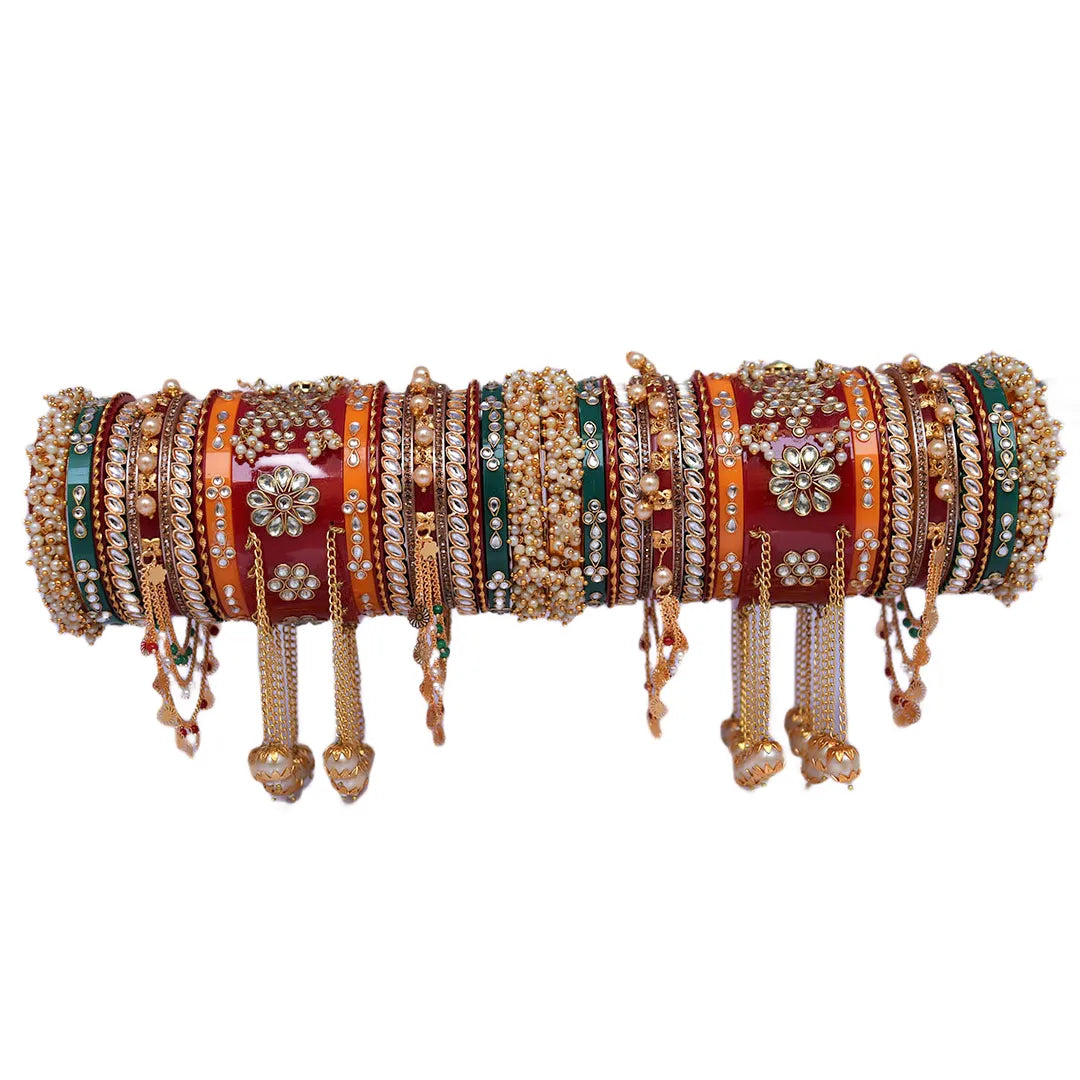 Round Party Pink Latkan Bangle at Rs 2700/set in New Delhi | ID:  2853516960555