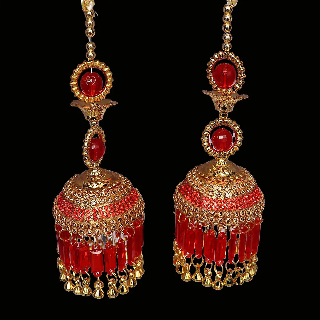 Punjabi Bridal Kaleera Best Design in Red Color (1 Pair)