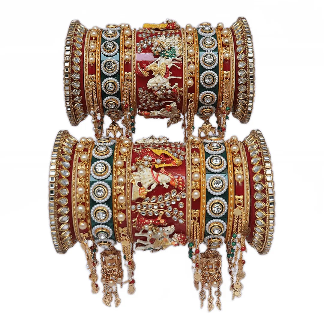 Best Rajwadi Bangle Set in Doli Design