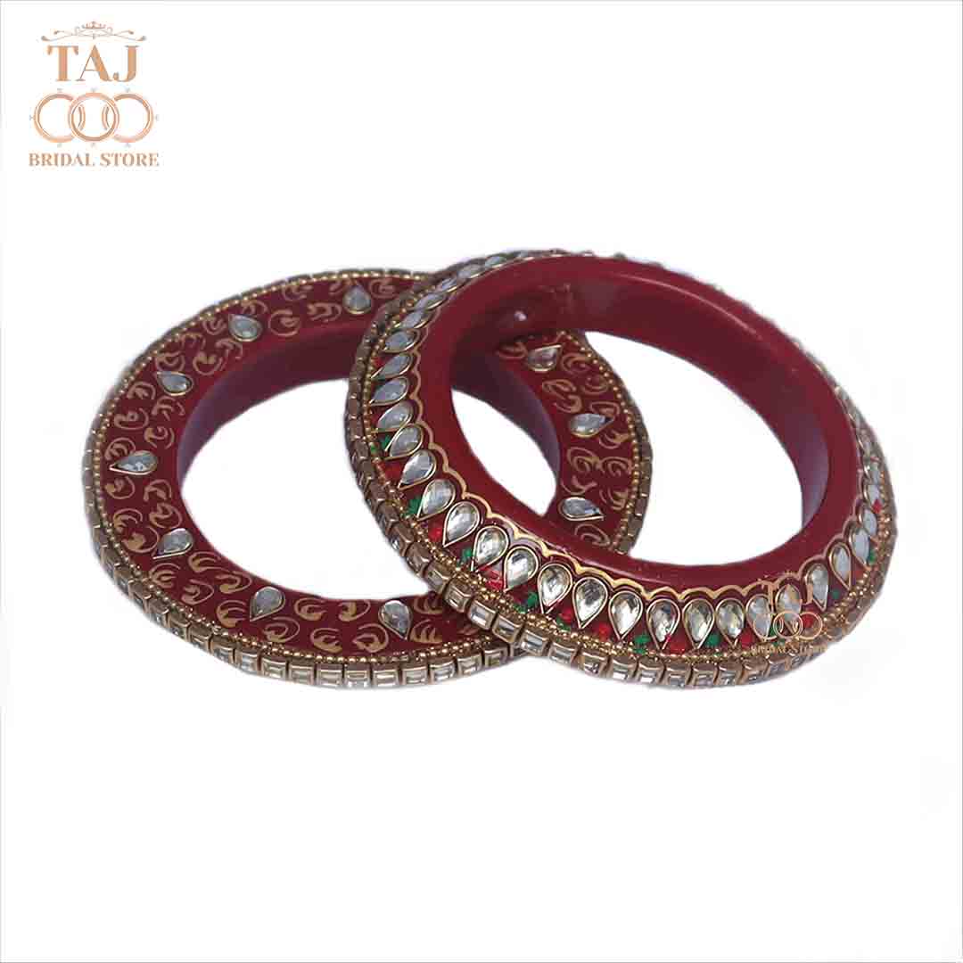 Beautiful Wedding Bangadi (Pack of 2) Taj Bridal Store