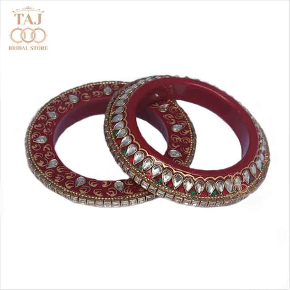 Beautiful Wedding Bangadi (Pack of 2) Taj Bridal Store